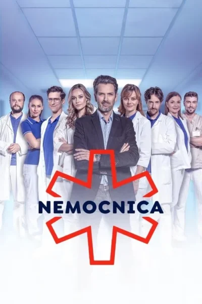 Claro! Aqui está um texto alternativo descritivo para a imagem, com menos de 125 caracteres: Um grupo de médicos e enfermeiras em uniformes de hospital ficam em um corredor de hospital. O logotipo de uma estrela de vida está sobreposto na frente deles. O clima é profissional e sério.