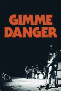 Pôster vintage. Banda de rock em palco escuro e cru. Vocalista de joelhos, guitarristas e bateria. Clima energético e intenso.