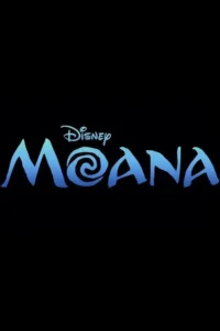 Logo Disney azul e título principal em degradê azul sobre fundo preto. A letra 'O'é um espiral. O estilo remete a temas oceânicos e aventura.
