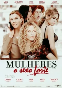 Mulheres de etnias diversas com expressões intensas:loira perplexa no centro,outras ao telefone,gesticulando ou pensativas.