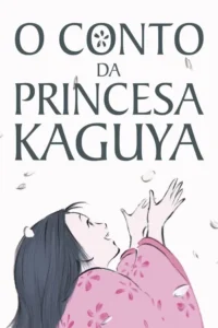 Ilustração de jovem em quimono rosa,sorrindo para o alto com as mãos erguidas enquanto pétalas brancas caem. Clima alegre e suave.
