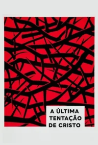 Fundo vermelho intenso coberto por uma rede densa de formas pretas e pontiagudas,como espinhos. Traz um ar de conflito.