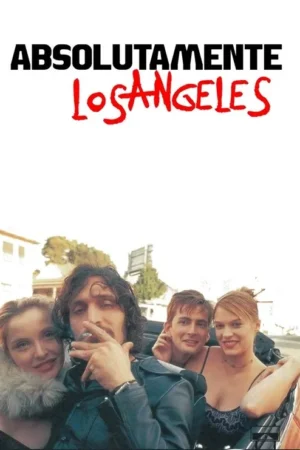 Pôster: Quatro jovens em um carro. Um homem fuma à frente, sorrindo com duas mulheres e outro homem em cenário urbano.