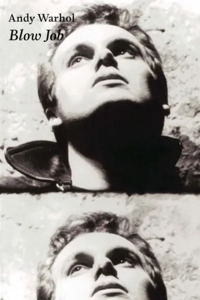 Pôster P&B: rosto de um homem olhando intensamente para cima, com boca entreaberta, repetido duas vezes. Clima íntimo e focado.