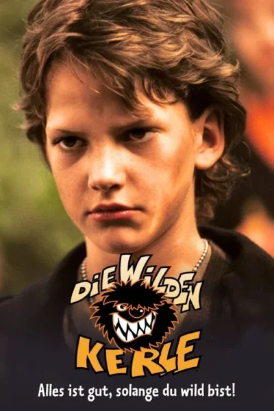 Pôster: Menino de cabelo castanho e ondulado, com expressão séria e desafiadora. Fundo desfocado de cores verdes e quentes ao ar livre.