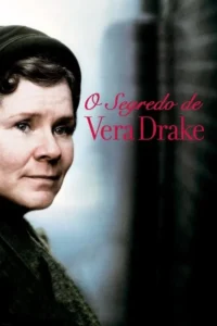 Pôster:Mulher de meia-idade,chapéu escuro,olhar sério. Fundo dividido:luz suave à esquerda,escuridão profunda à direita.