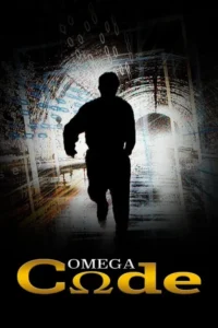 Silhueta de pessoa correndo por um túnel escuro com padrões digitais e luz ao fundo. Clima misterioso e urgente.