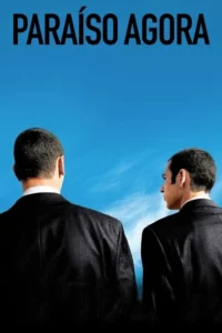 Dois homens de terno. Um de costas,o outro de perfil olhando à direita,sobre um céu azul com nuvens brancas.