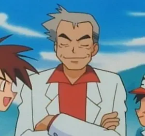 Pôster animado: Um homem de jaleco branco sorri para dois jovens animados. Fundo com céu azul e montanhas verdes.