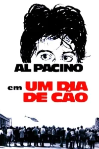 Olhos arregalados e cabelo selvagem acima de uma multidão em uma rua urbana,com um helicóptero. Clima tenso.