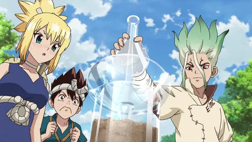 Dr. Stone – T01E15:O Culminar de 2 Milhões de Anos