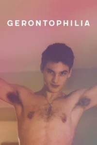 Jovem sem camisa de braços abertos e olhar direto. Fundo pastel rosa e roxo. Clima íntimo e suave.