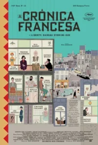Pôster ilustrado:personagens peculiares em janelas de prédio e rua movimentada. Estilo detalhado e artístico,com toques de humor.