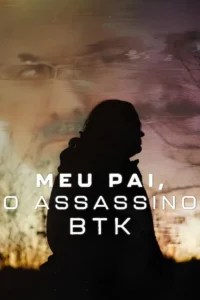 Pôster:Silhueta escura de uma pessoa com perfil à direita. Fundo borrado mostra rosto fantasma e tons quentes distorcidos. Clima sombrio.