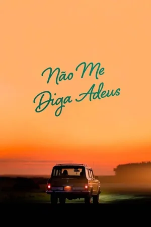 Pôster: SUV escuro numa estrada, afastando-se sob um pôr do sol alaranjado e avermelhado com neblina. Clima de despedida.