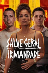 Pôster:Mulher séria no centro,com um homem de camiseta suja à esquerda e um de uniforme à direita. Fundo laranja intenso. Clima tenso e dramático.
