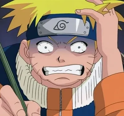 Jovem anime loiro, com olhos arregalados e dentes cerrados, puxa o cabelo em frustração. Segura um lápis. Fundo escuro.