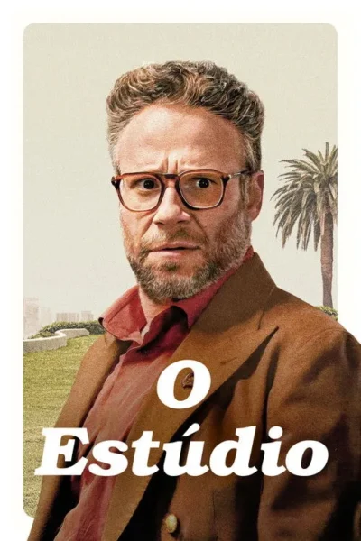 Homem barbudo de óculos e jaqueta marrom, com expressão chocada, em cenário ensolarado com palmeira ao fundo.