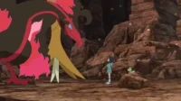 A Série Pokémon: Horizontes – T01E23: O Enfurecido Moltres de Galar