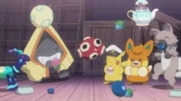 A Série Pokémon: Horizontes – T01E30: Escorrega e cai! Um Pokémon misterioso?!