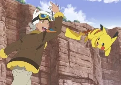 A Série Pokémon: Horizontes – T01E35: Uma dupla intensa, Friede e Cap!