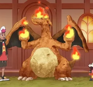 A Série Pokémon: Horizontes – T01E48: O brilho das chamas e da arte