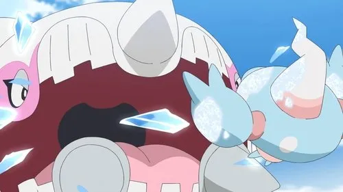 A Série Pokémon: Horizontes – T01E63: Batalha de gelo! O olhar frio de Grusha