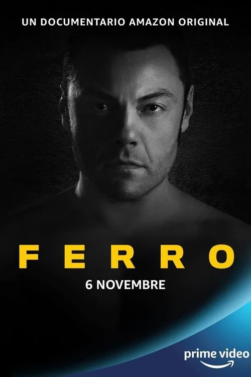 Pôster sombrio:rosto de um homem sério,com olhos penetrantes,metade na sombra. Fundo preto. Atmosfera dramática.